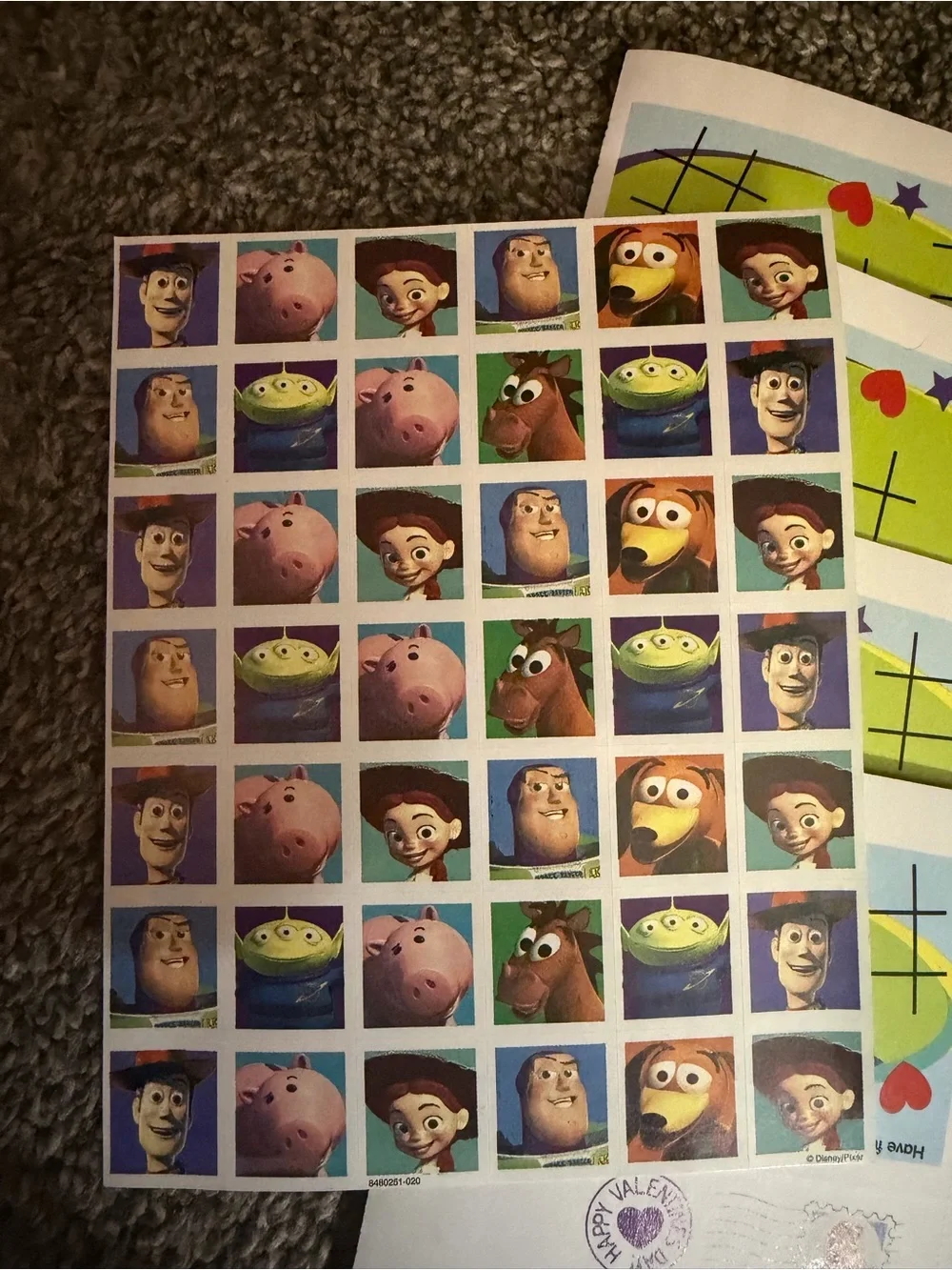 Disney Toy Story 2 Valentines Pack - Blue & Purple Buzz Lightyear Theme
